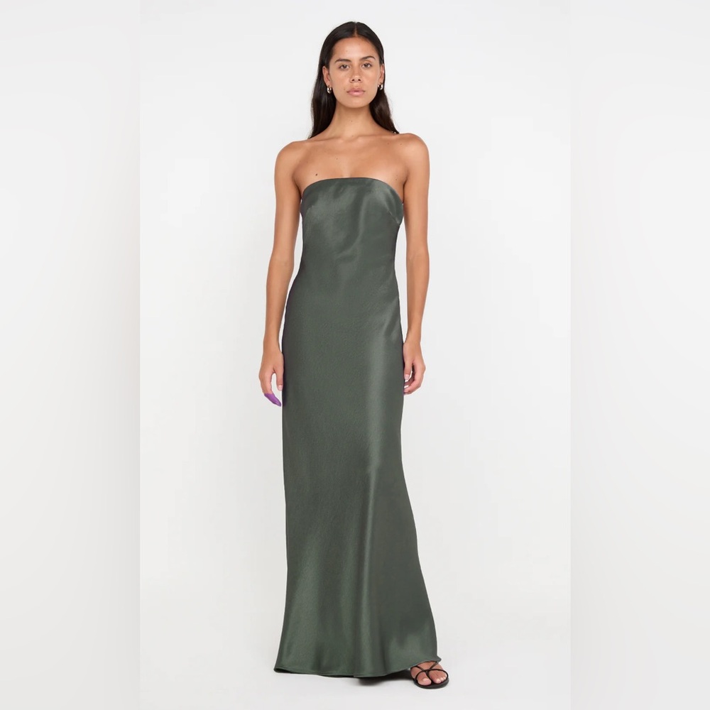 BEC + BRIDGE Austen Strapless Maxi Dress in Dark Willow